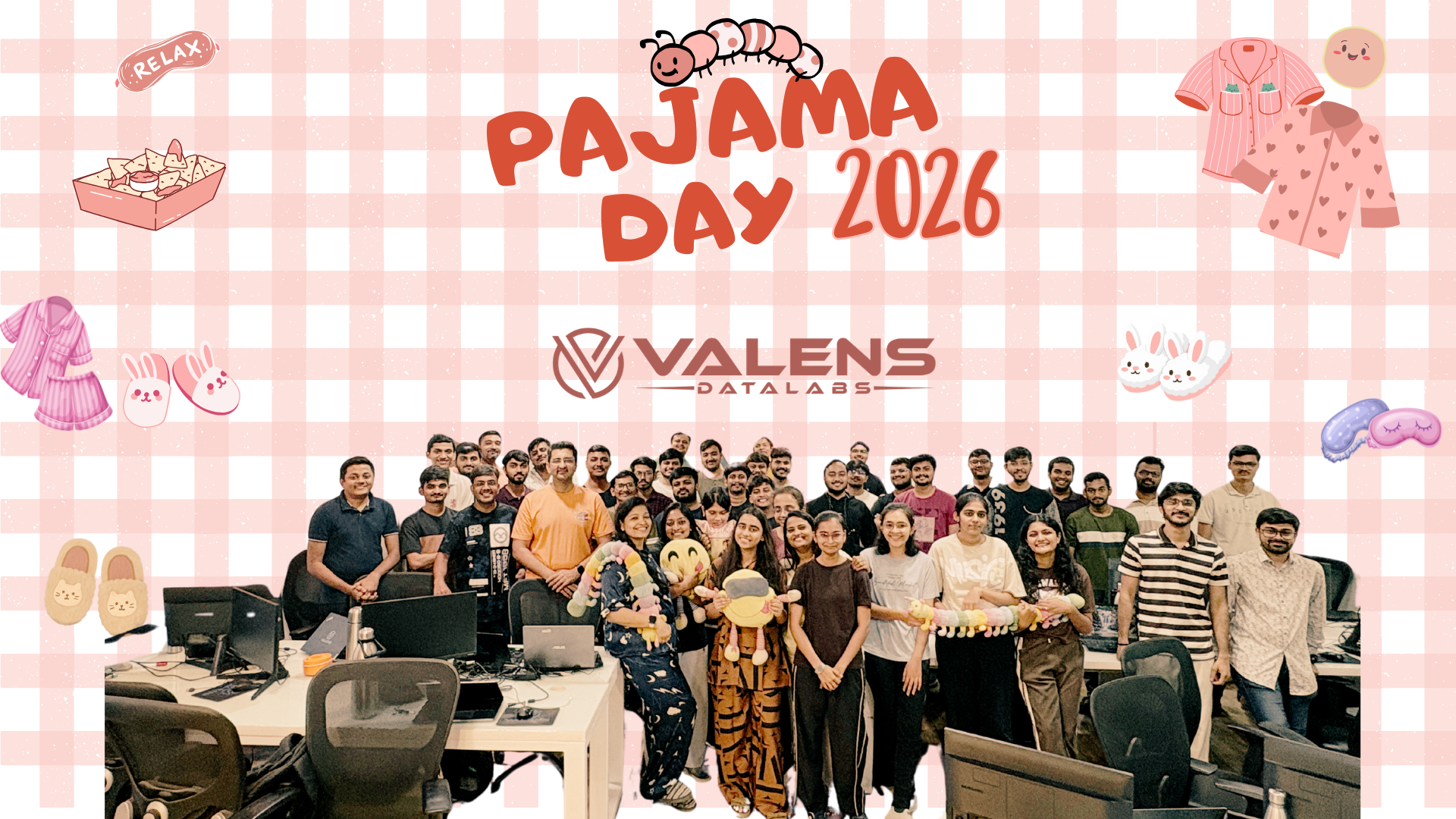  Pajama Day at Valens DataLabs | A Day of Comfort, Fun & Team Spirit 😄
